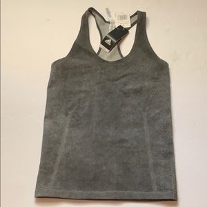 New Adidas gray tank Stretch Large